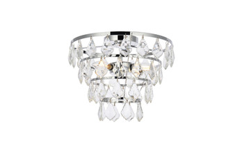 Ella Three Light Flush Mount in Chrome (173|1101F16C)