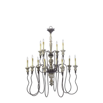 Provence 12 Light Chandelier in Carriage House (208|6513-12-43)