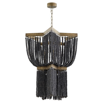 Three Light Pendant in Tinted Raw Iron (208|11243)