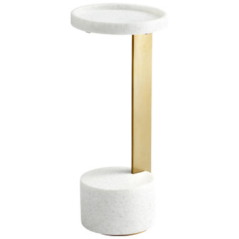 Side Table in Gold/White (208|10497)