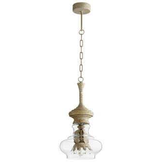 One Light Pendant in Sawyer'S White Wash (208|08465)