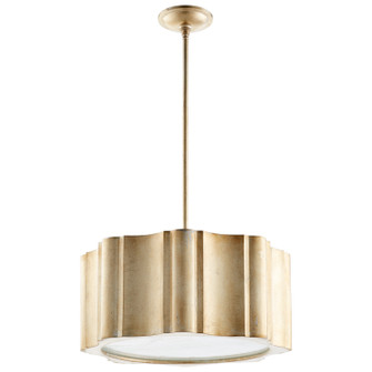 Cloud Nine Six Light Pendant in Aged Silver Leaf (208|07628)