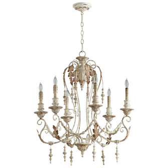 Lolina Six Light Chandelier in Persian White (208|06577)