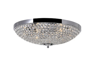 Globe Six Light Flush Mount in Chrome (401|QS8357C20C)