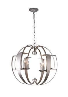 Verbena Six Light Chandelier in Pewter (401|9950P26-6-221)