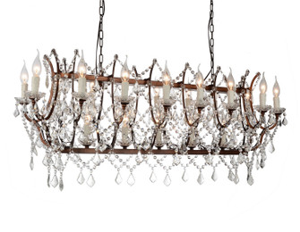 Phraya 24 Light Chandelier in Light Brown (401|9910P58-24-199)