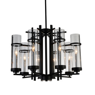 Sierra Eight Light Chandelier in Black (401|9827P26-8-101)