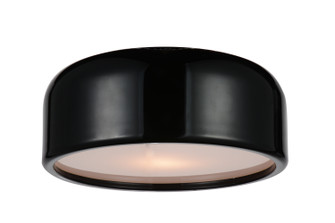 Campton Two Light Flush Mount in Black (401|9688C14-2-171)