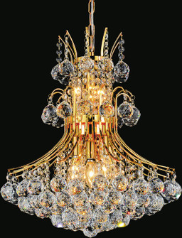 Princess Ten Light Chandelier in Gold (401|8012P24G)