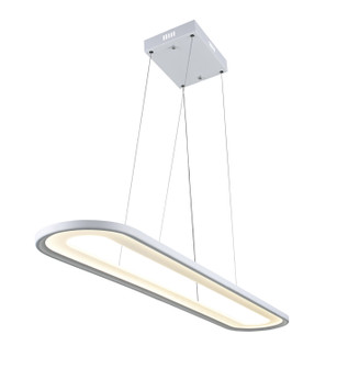 Capel LED Island Chandelier in White (401|7111P27-103)