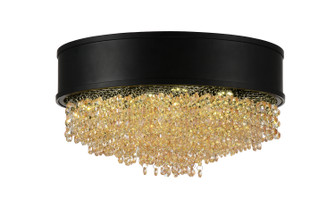 Medina Seven Light Flush Mount in Black (401|5687C16-11-101)