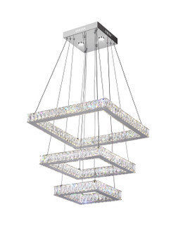 Florence LED Chandelier in Stainless Steel (401|5635P21ST-3S (Clear))