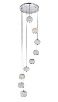 Tiffany Nine Light Pendant in Chrome (401|5476P20C-9)