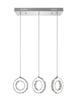 Ring LED Pendant in Stainless Steel (401|5417P24ST-RC-A)