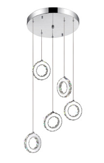 Ring LED Pendant in Stainless Steel (401|5417P20ST-R)