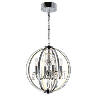 Abia Four Light Chandelier in Chrome (401|5025P16C-4)