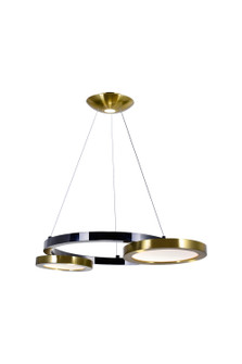 Deux Lunes LED Chandelier in Sun Gold & Black (401|1215P20-2-625)