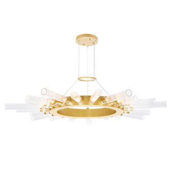 Collar LED Chandelier in Satin Gold (401|1121P38-21-602)