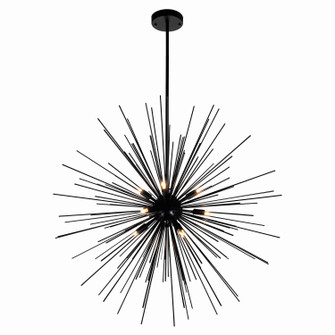 Savannah Nine Light Chandelier in Black (401|1034P30-9-101)