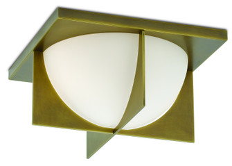 Lucas Two Light Flush Mount in Antique Brass (142|9999-0039)