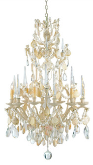 Buttermere Six Light Chandelier in Natural/Crushed Shell (142|9162)