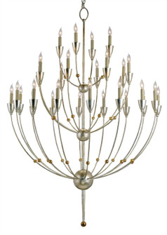 Paradox 28 Light Chandelier in Silver Granello/Gold Leaf (142|9159)