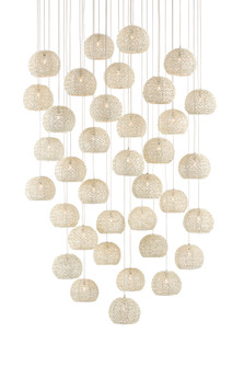 Piero 36 Light Pendant in White/Painted Silver (142|9000-0915)