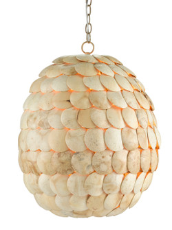 Buko Collection Three Light Pendant in Coco Cream (142|9000-0784)