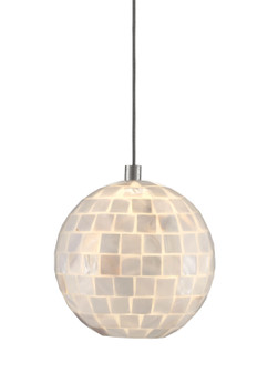 Finhorn One Light Pendant in Painted Silver/Pearl (142|9000-0716)