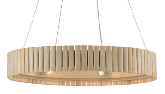 Tetterby Six Light Chandelier in Light Taupe/Smokewood (142|9000-0646)