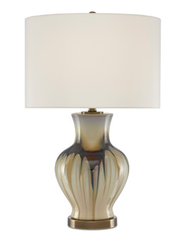 Muscadine One Light Table Lamp in Cream/Brown/Antique Brass (142|6000-0580)