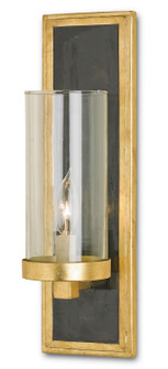 Charade Collection One Light Wall Sconce in Contemporary Gold Leaf/Black Penshell Crackle (142|5140)