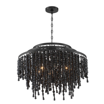 Poppy Six Light Chandelier in Matte Black (60|POP-A5076-MK)