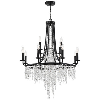 Gabrielle 12 Light Chandelier in Matte Black (60|GAB-B7312-MK)