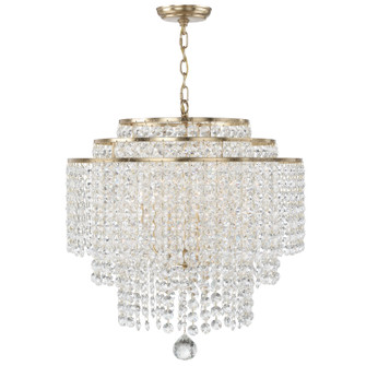 Gabrielle Six Light Chandelier in Antique Gold (60|GAB-B7305-GA)