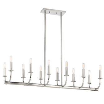 Bailey 12 Light Chandelier in Polished Nickel (60|BAI-A2112-PN)