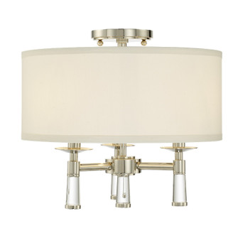 Baxter Three Light Ceiling Mount in Polished Nickel (60|8863-PN_CEILING)