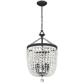 Archer Five Light Chandelier in Black Forged (60|785-BF-CL-S)