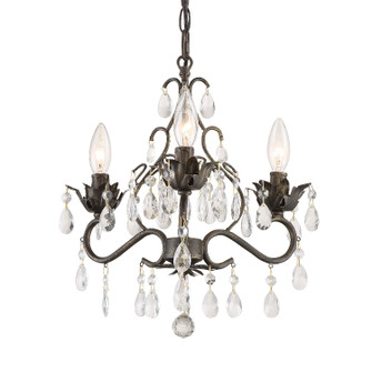 Paris Market Three Light Mini Chandelier in English Bronze (60|4534-EB-CL-MWP)