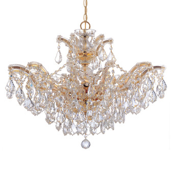 Maria Theresa Six Light Chandelier in Gold (60|4439-GD-CL-MWP)
