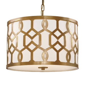 Jennings Three Light Chandelier in Aged Brass (60|2265-AG)