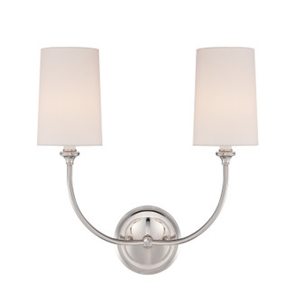Sylvan Two Light Wall Mount in Polished Nickel (60|2242-PN)