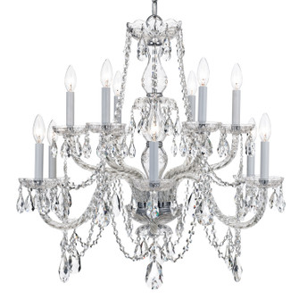 Traditional Crystal 12 Light Chandelier (60|1135-CH-CL-I)