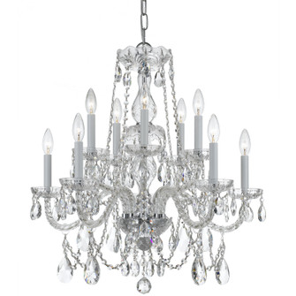 Traditional Crystal Ten Light Chandelier (60|1130-CH-CL-MWP)