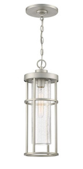 Encompass One Light Outdoor Pendant in Satin Aluminum (46|ZA4211-SA)