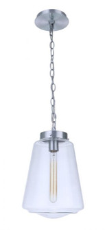 Laclede One Light Outdoor Pendant in Satin Aluminum (46|ZA3821-SA)