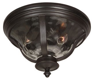 Frances Two Light Flushmount in Oiled Bronze (Outdoor) (46|Z6017-OBO)