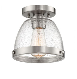 Lodie One Light Flushmount in Brushed Polished Nickel (46|X1410-BNK)