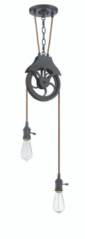 Design & Combine Two Light Pendant in Aged Bronze Brushed (46|CPMKP-2ABZ)