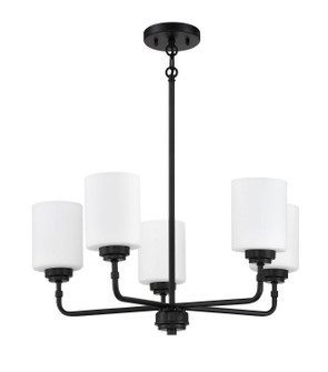 Stowe Five Light Chandelier in Flat Black (46|56025-FB)